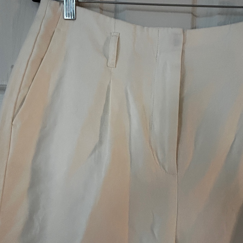 Boden Portree Trouser High Waist In White Size 10R
